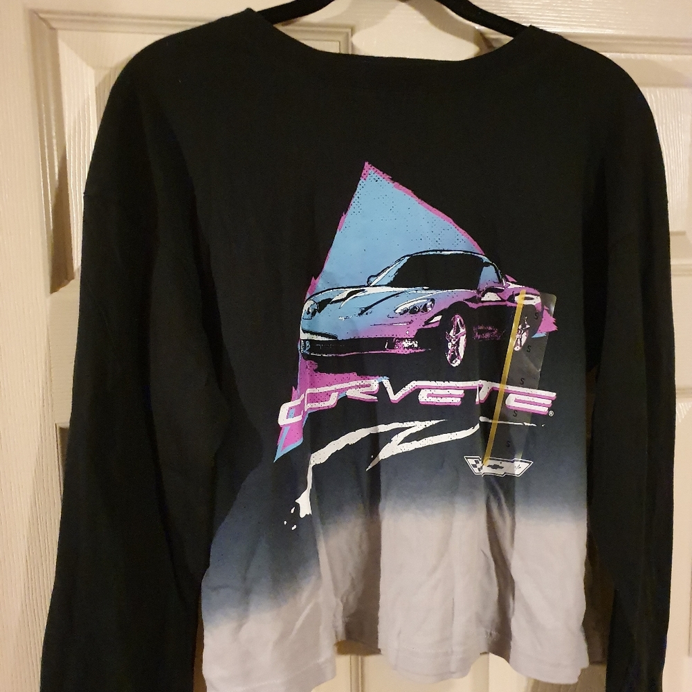 Brand new womens Corvette longsleeve shirt small